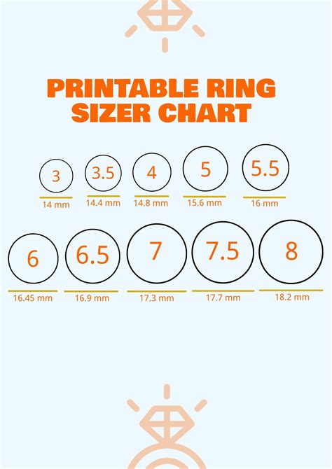 ring size guide.